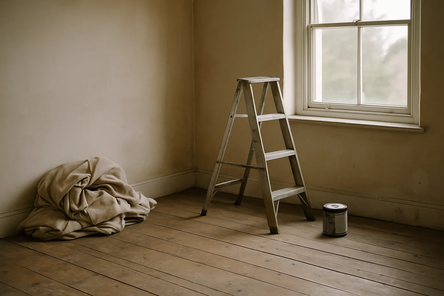 Kitchen, before and after the plan